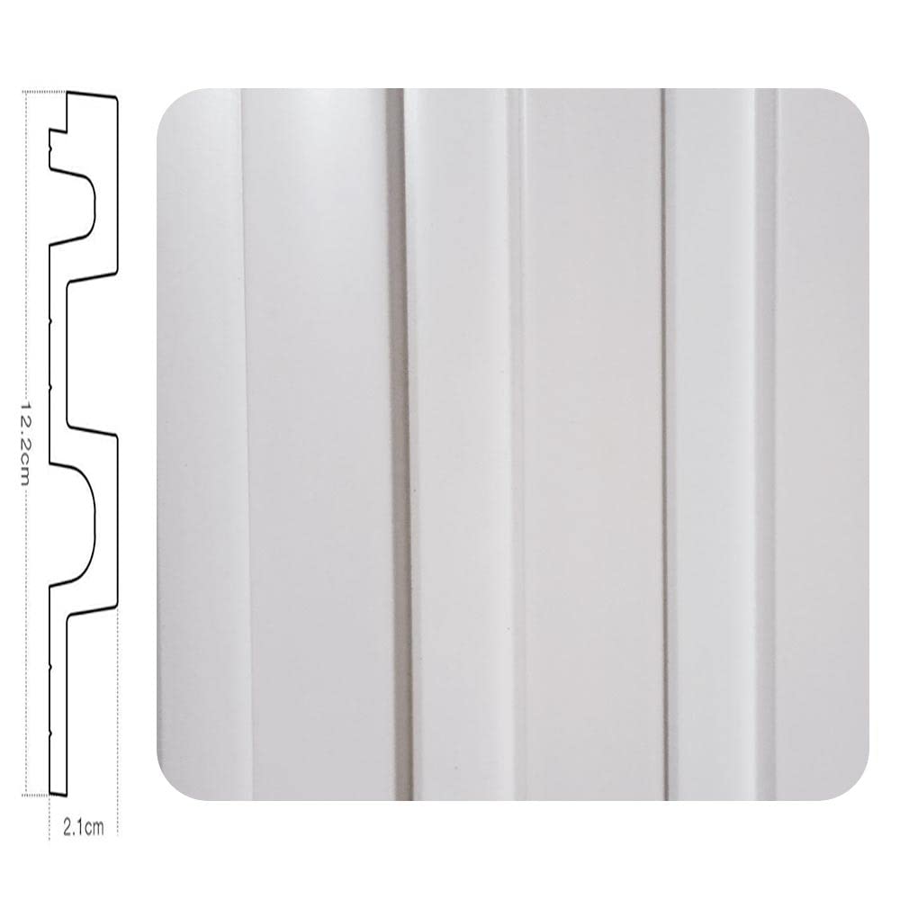 Acoustic 3D Slat Panel - (Panel 250x17x1.5 cm, Natural Oak) WPC Composite Panels Imitation Wood Slatted Cladding Frieze Slats