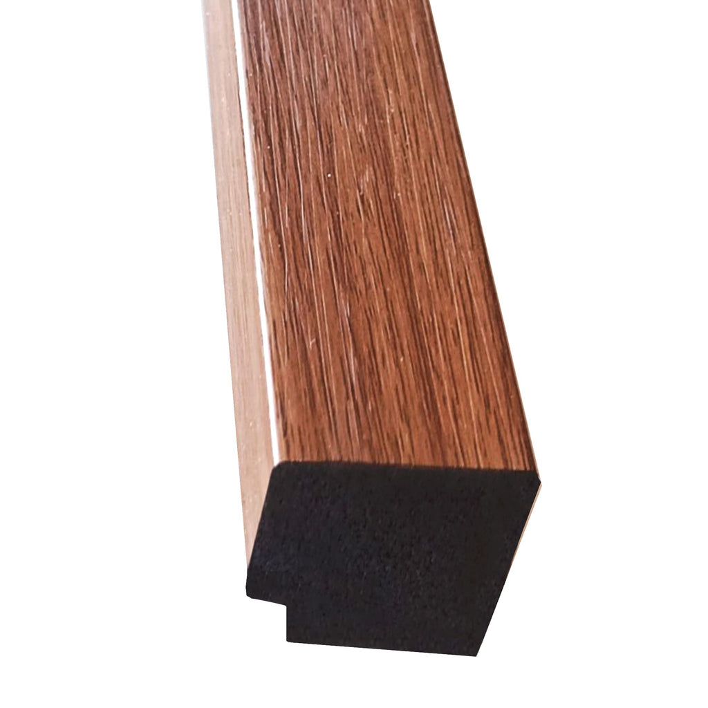 Acoustic 3D Slat Panel - (Panel 250x17x1.5 cm, Natural Oak) WPC Composite Panels Imitation Wood Slatted Cladding Frieze Slats