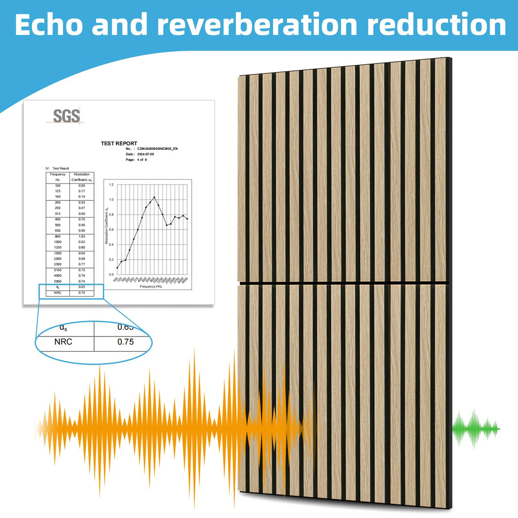 Art3d 3D Folding Acoustic Wall Panels, Soundproofing, 120 x 60 cm, Pack of 2, Felt Wall Cladding, Acoustic Felt Black 1.44 ㎡
