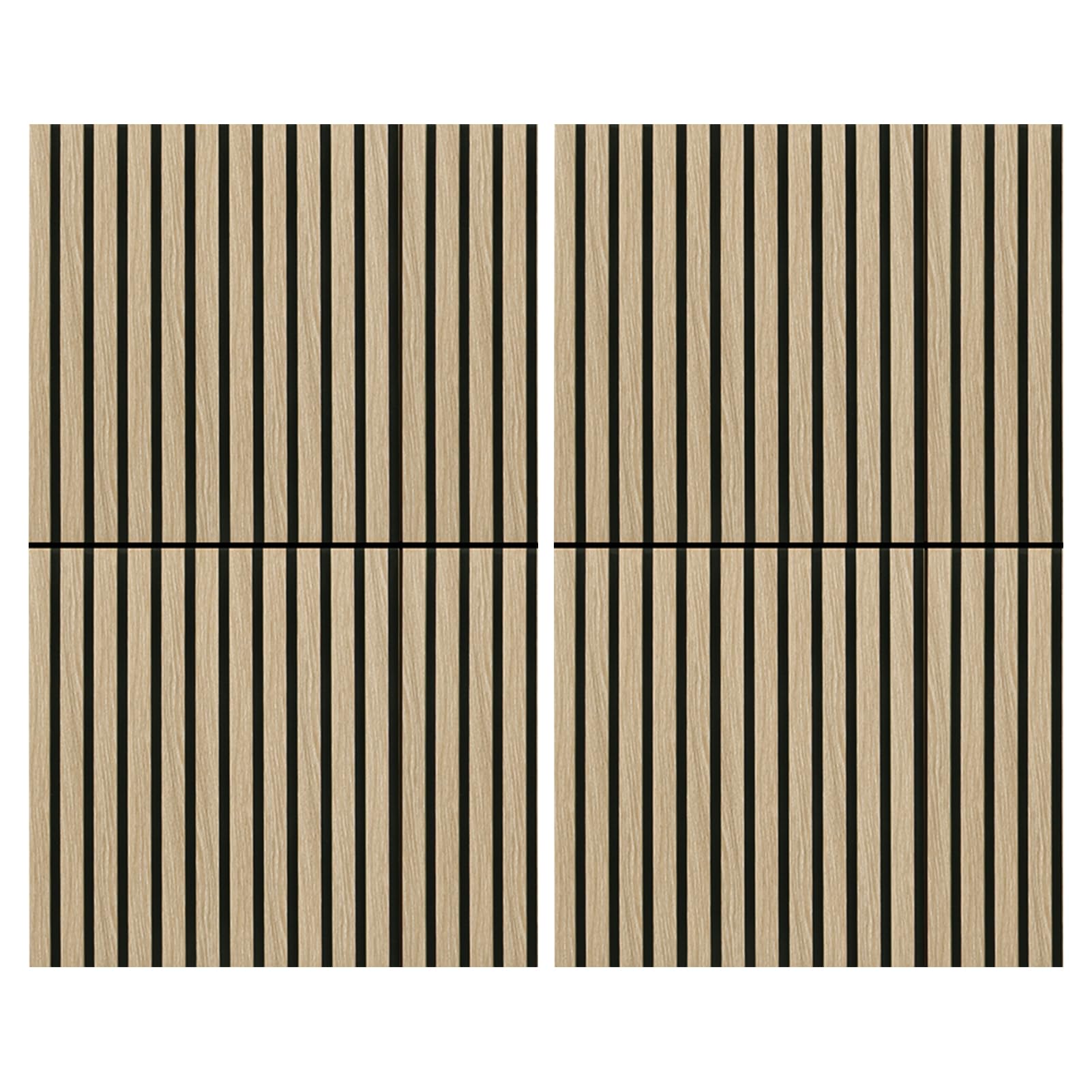 Art3d 3D Folding Acoustic Wall Panels, Soundproofing, 120 x 60 cm, Pack of 2, Felt Wall Cladding, Acoustic Felt Black 1.44 ㎡