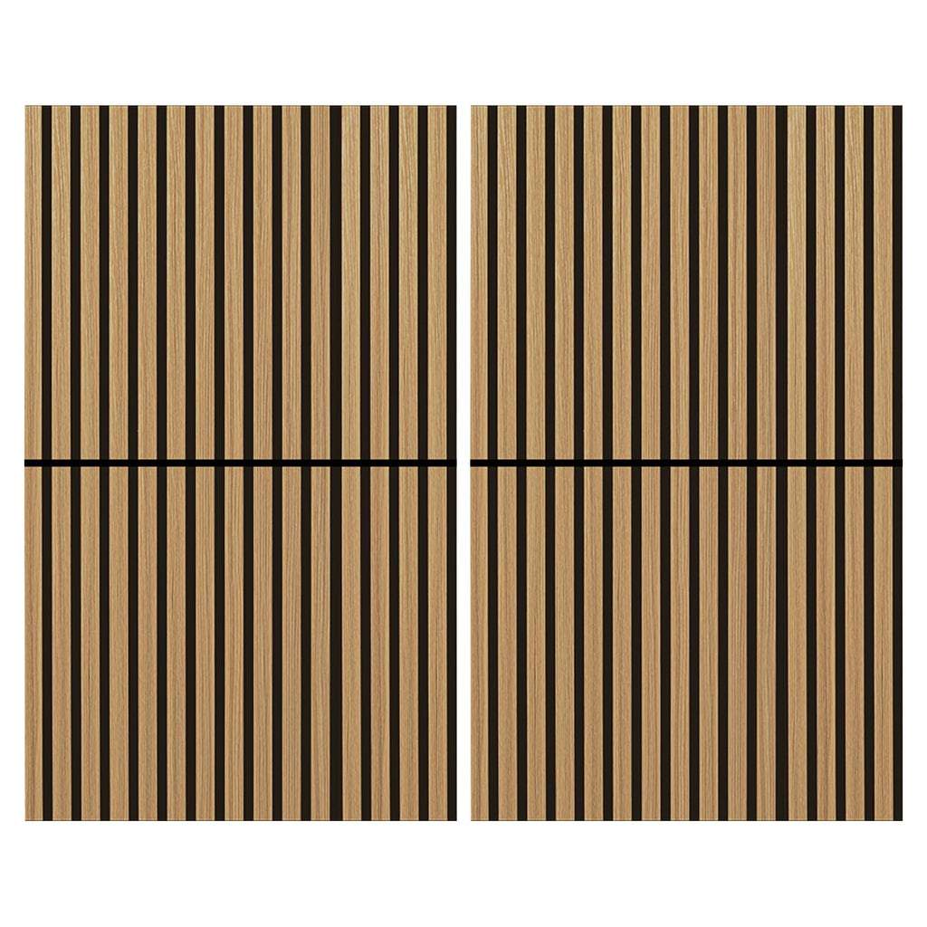 Art3d 3D Folding Acoustic Wall Panels, Soundproofing, 120 x 60 cm, Pack of 2, Felt Wall Cladding, Acoustic Felt Black 1.44 ㎡