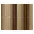 Art3d 3D Folding Acoustic Wall Panels, Soundproofing, 120 x 60 cm, Pack of 2, Felt Wall Cladding, Acoustic Felt Black 1.44 ㎡