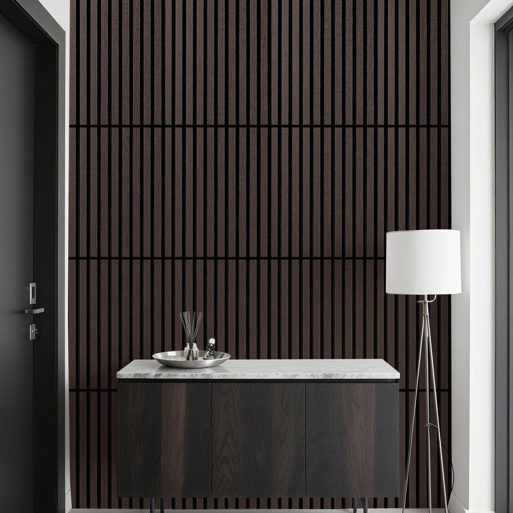 Art3d 3D Folding Acoustic Wall Panels, Soundproofing, 120 x 60 cm, Pack of 2, Felt Wall Cladding, Acoustic Felt Black 1.44 ㎡