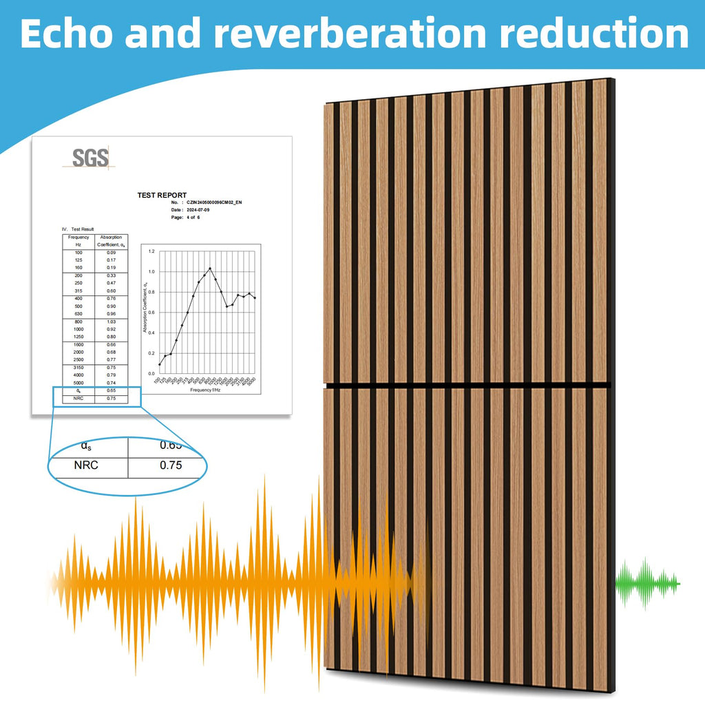 Art3d 3D Folding Acoustic Wall Panels, Soundproofing, 120 x 60 cm, Pack of 2, Felt Wall Cladding, Acoustic Felt Black 1.44 ㎡