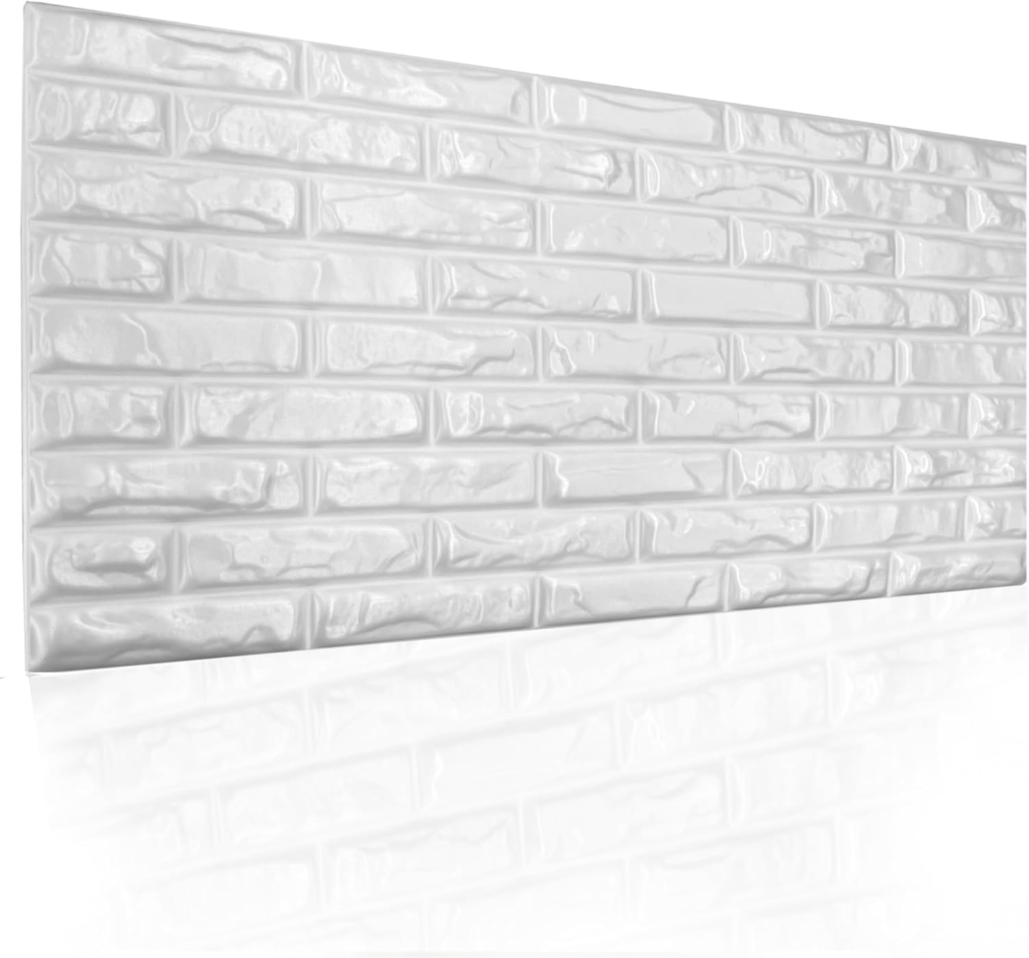 Polystyrene Ceiling Panels, XL Wall Panels, Decoration, Polystyrene and Concrete, Wall Cladding, 3 mm Thick, 100 x 50 cm, 6 m², Pack of 12