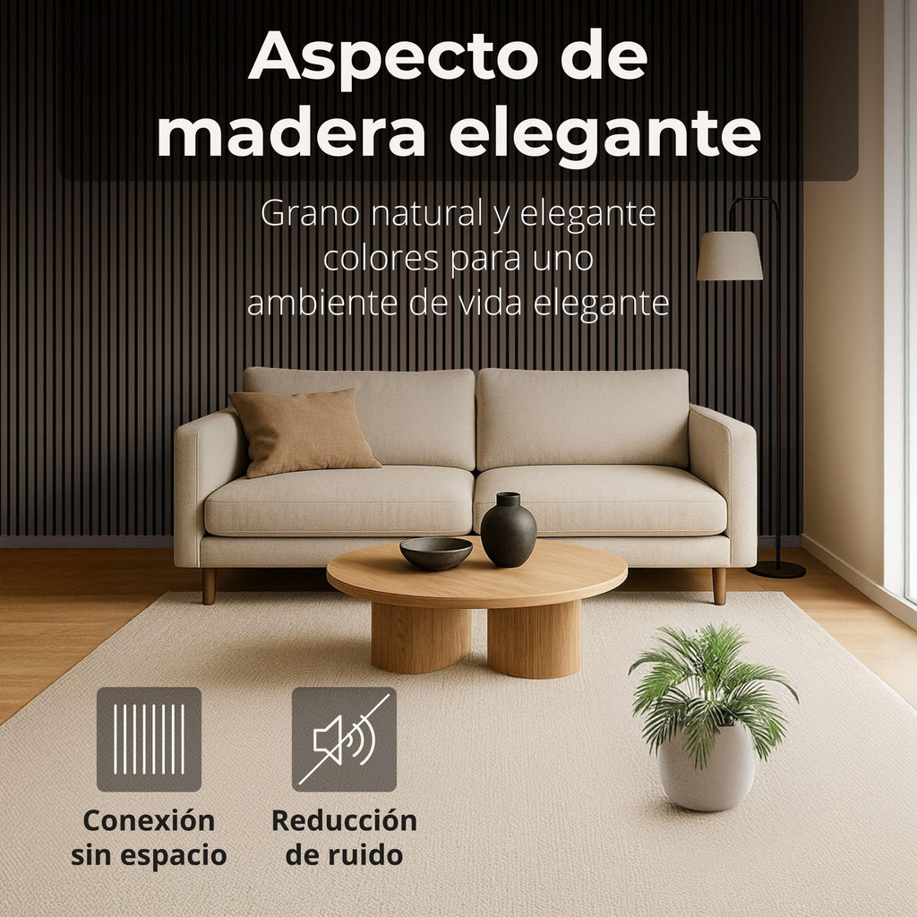 Acoustic panels 60x60 cm, 4 pieces black oak, wall covering, wooden wall panels, laminar wall with sound insulation