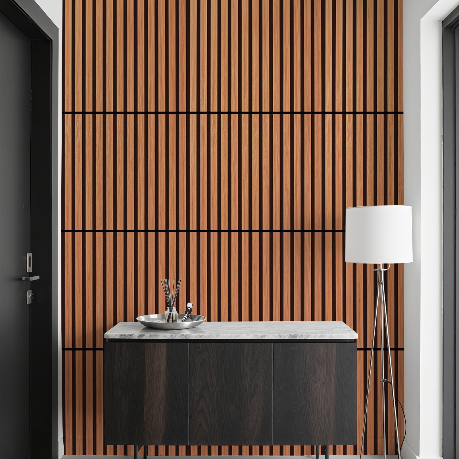 Art3d 3D Folding Acoustic Wall Panels, Soundproofing, 120 x 60 cm, Pack of 2, Felt Wall Cladding, Acoustic Felt Black 1.44 ㎡