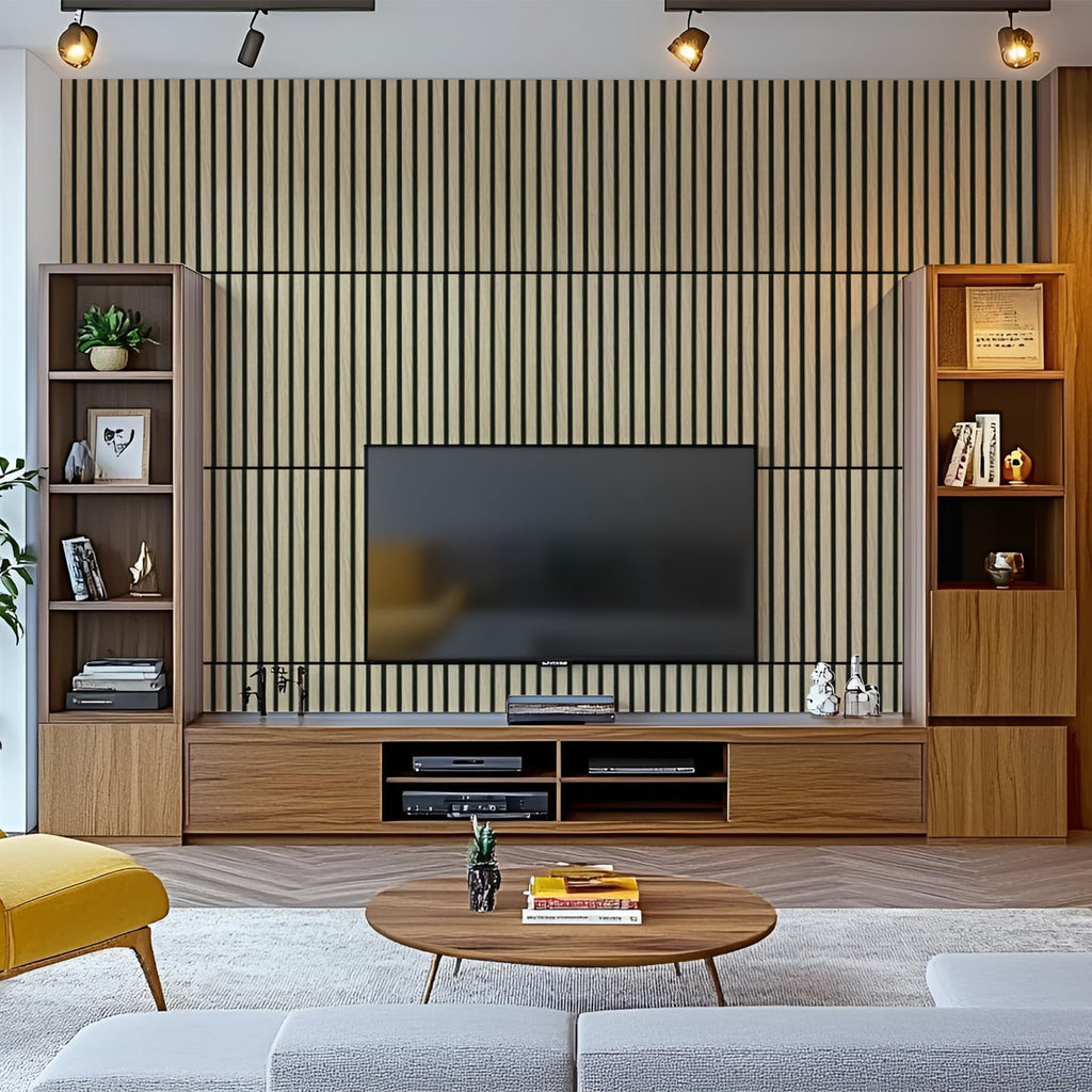 Art3d 3D Folding Acoustic Wall Panels, Soundproofing, 120 x 60 cm, Pack of 2, Felt Wall Cladding, Acoustic Felt Black 1.44 ㎡