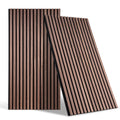 DOLLAR BOSS Wood Panels for Walls, Acoustic Wall Panels 120 x 60 cm, Pack of 2, Sound Proof Wood Panels, 3D Decorative Wall Panels, Slat Wall Panels