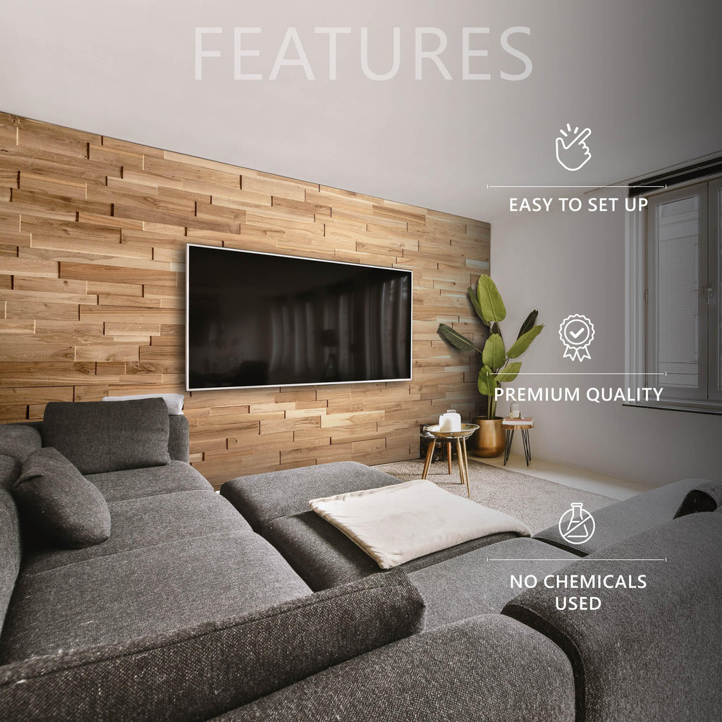 OZO Rustic Oak 3D Wall Panel - 1 m²