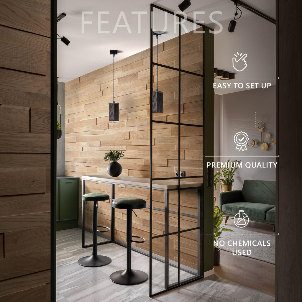 OZO Rustic Oak 3D Wall Panel - 1 m²
