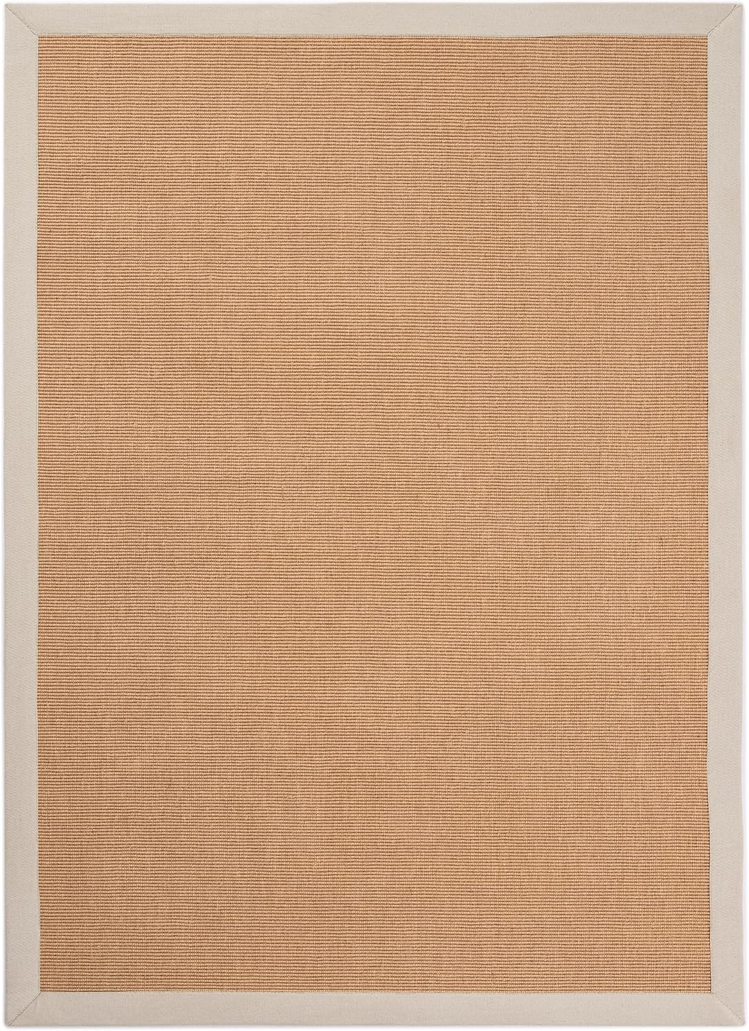 CarpetFine Natural Sisal Rug Beige 140x200cm | Modern Rug for Living Room and Bedroom