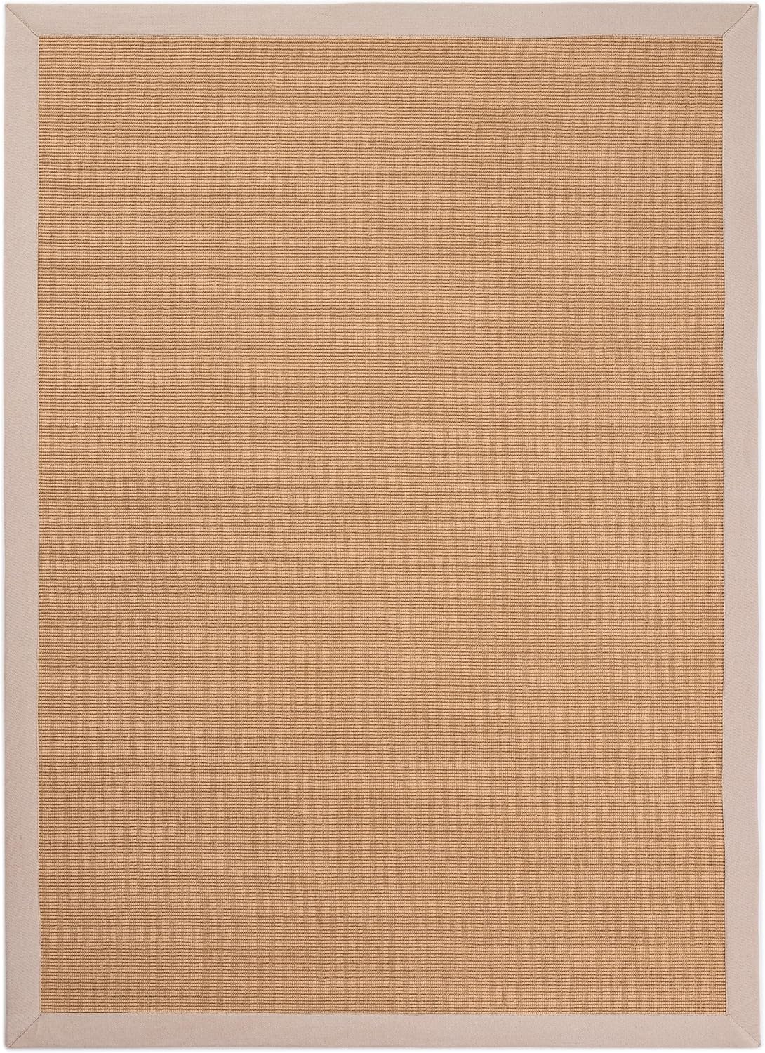 CarpetFine Natural Sisal Rug Beige 140x200cm | Modern Rug for Living Room and Bedroom